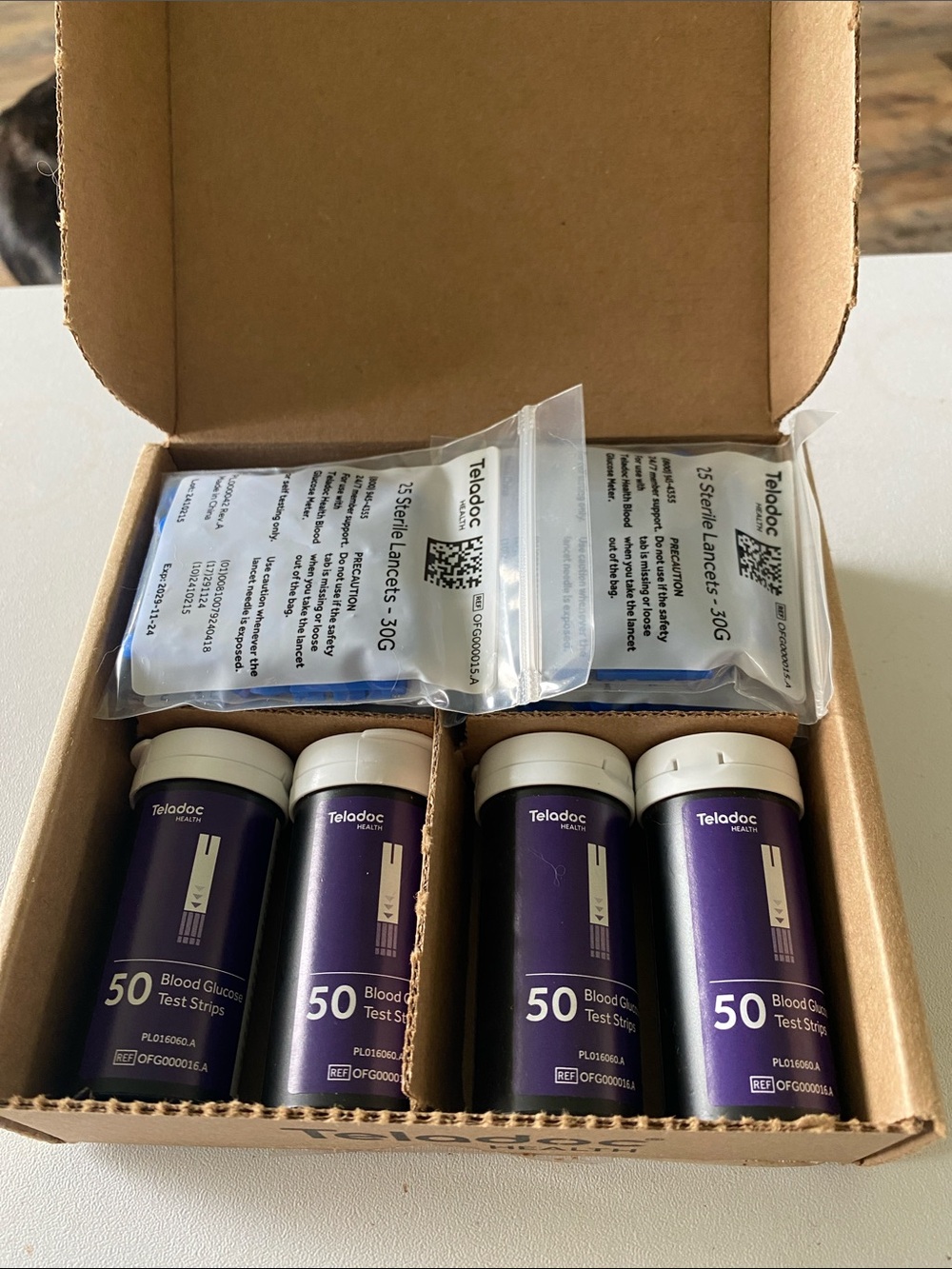 Purple Blood Glucose Test Strips - 50 Count (4 Pack)